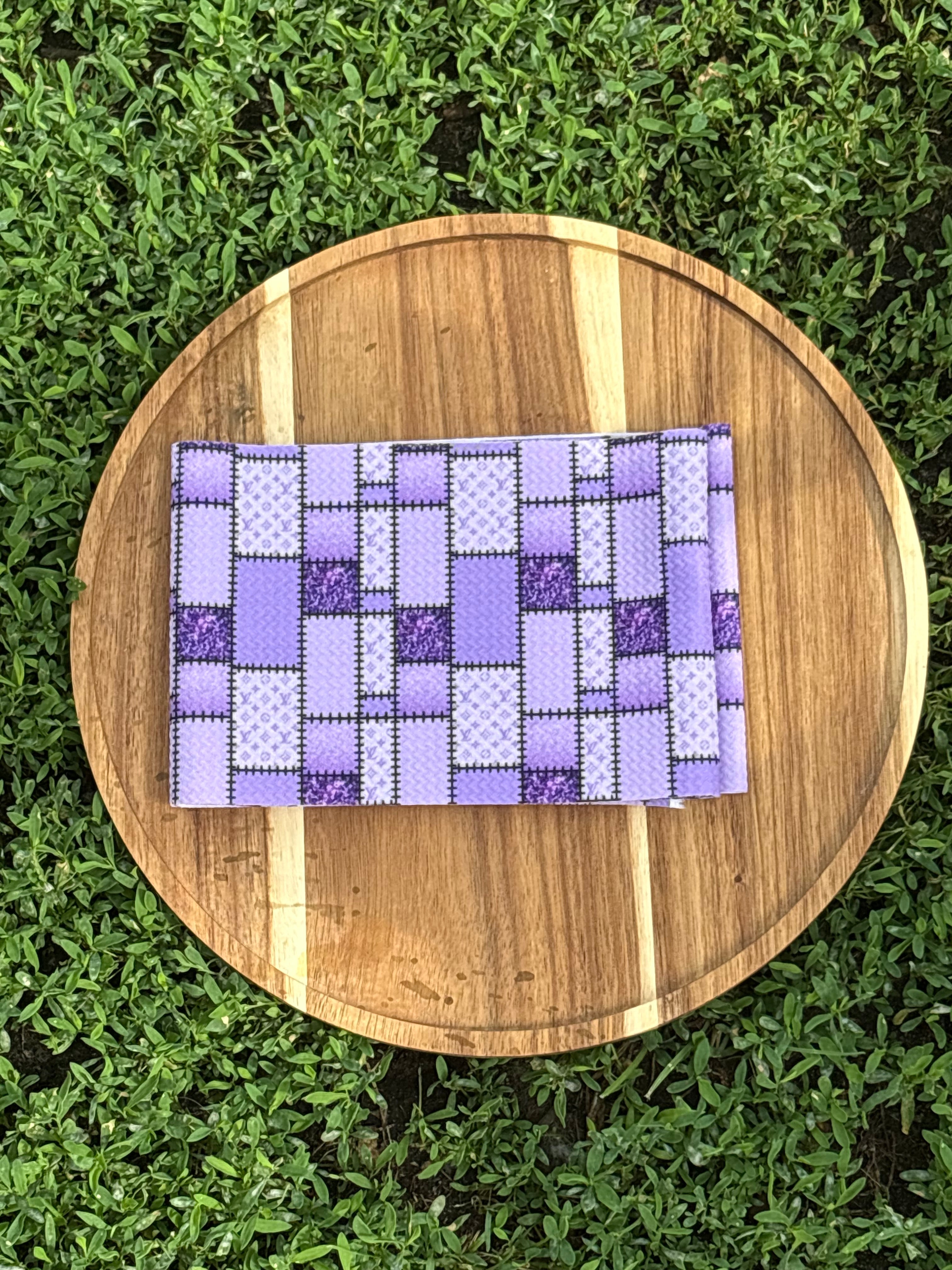 Purple LV patchwork