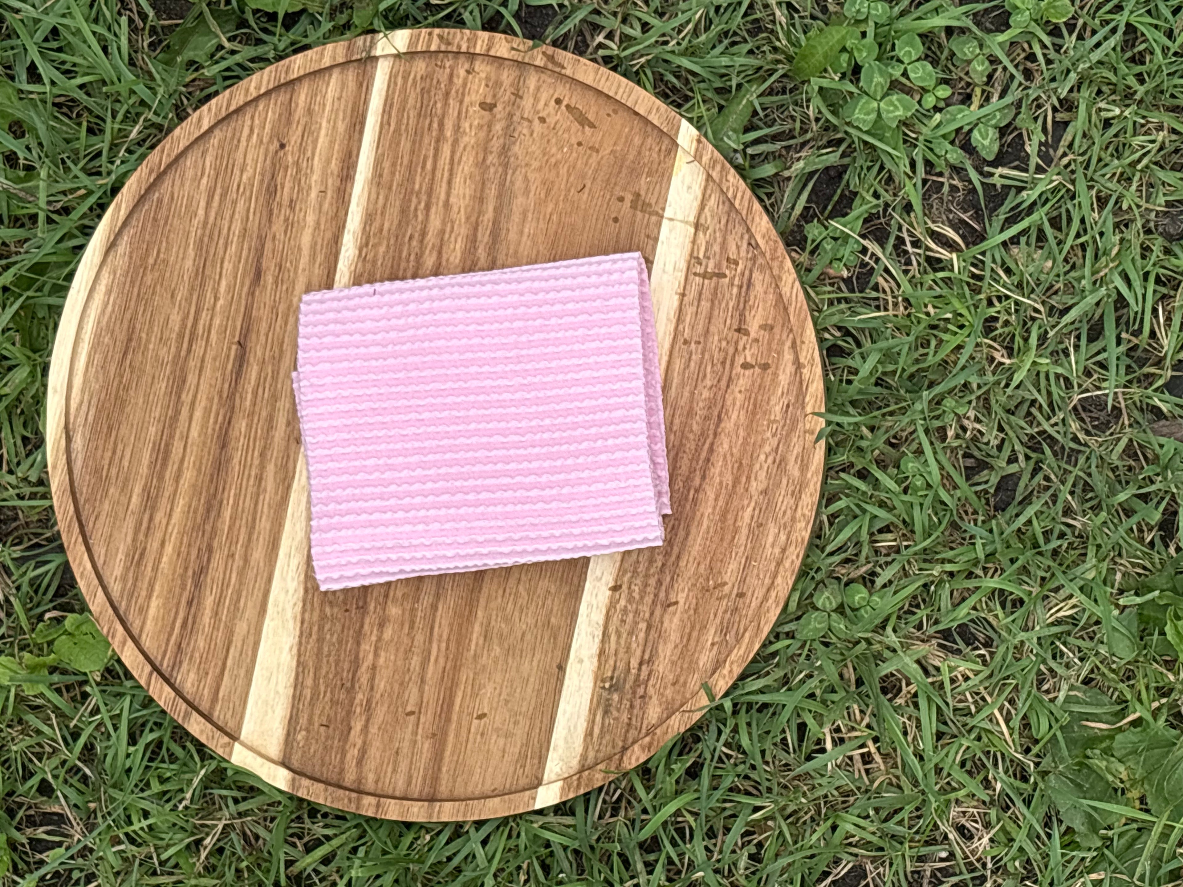 Pink ribbed